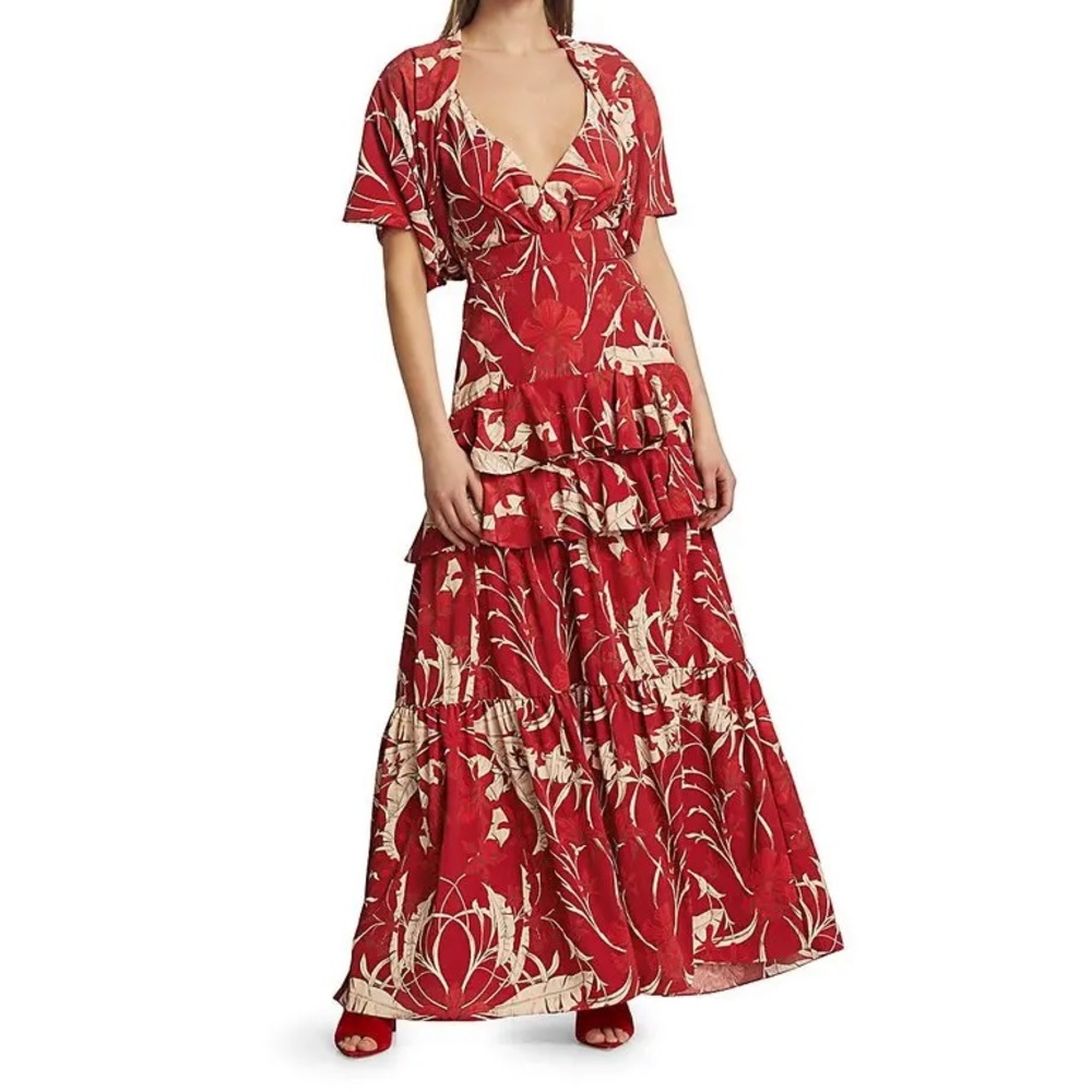Johanna Ortiz Chief Of All Muses Ruffled Dress 4